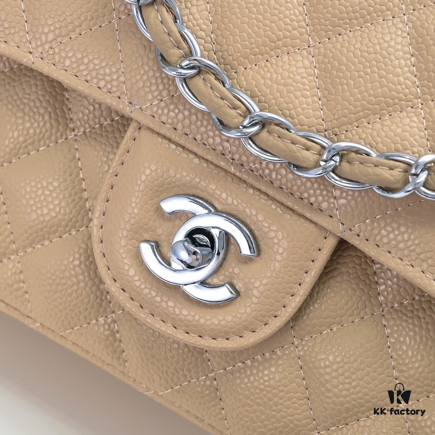 6930498bf09edb6de4c4e1db Chanel Classic Flap Bag CF2.55, Ultimate Luxury Item, Top-Tier Caviar Quilted Calfskin with Genuine 24K Gold Hardware