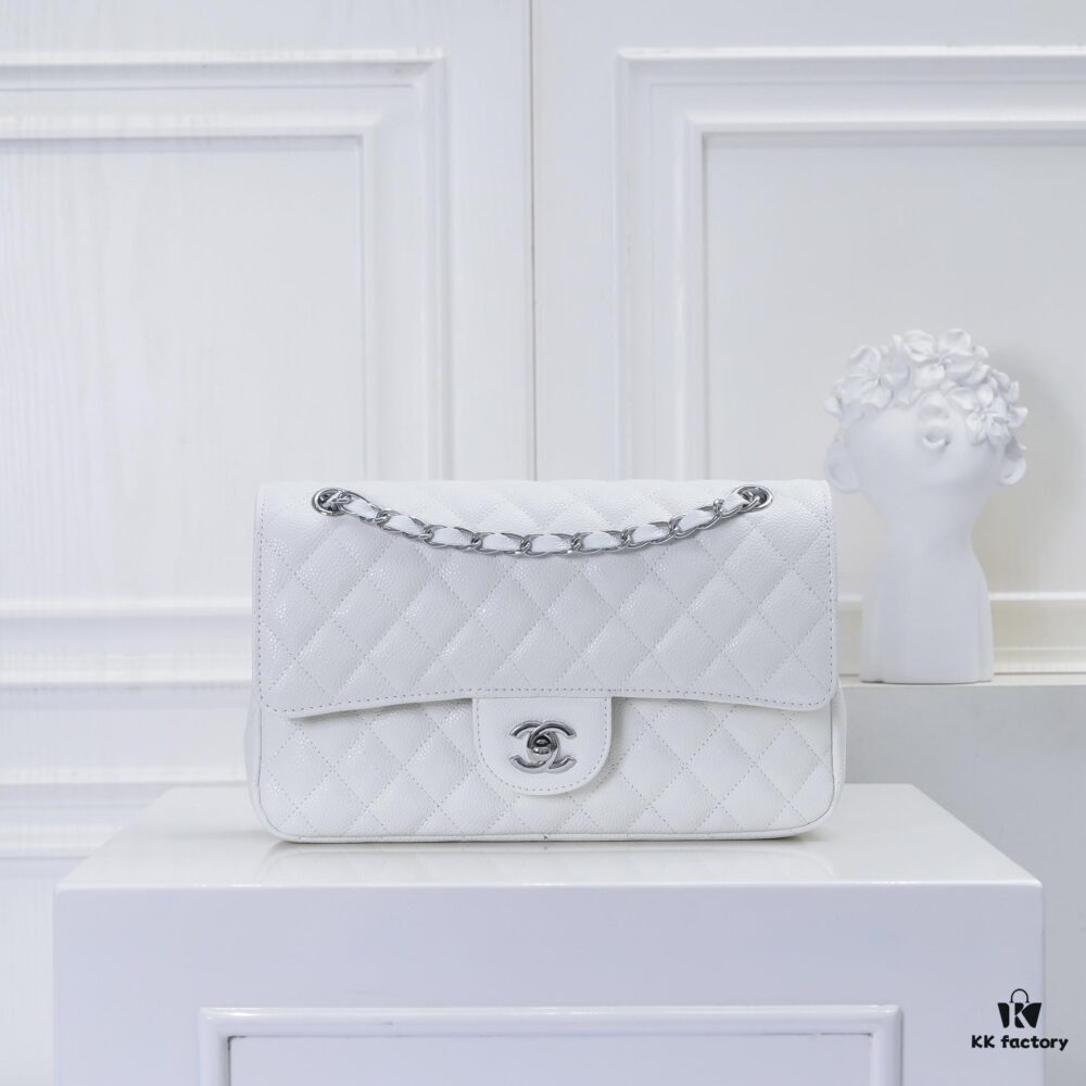 6930498cf09edb6de4c4e1dc Chanel Classic Flap Bag CF2.55, Ultimate Luxury Item, Top-Tier Caviar Grain Calfskin with Genuine 24K Gold Hardware