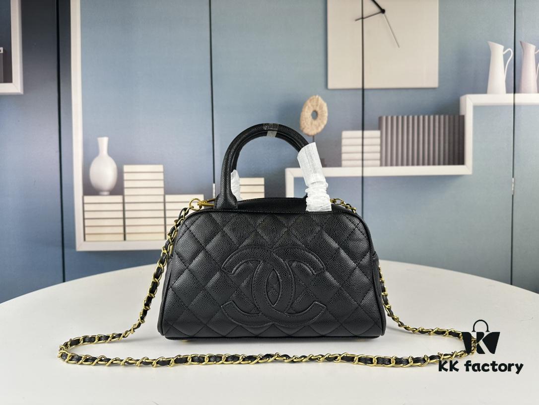 6930499df09edb6de4c4e1fd New Arrival Batch Jennie's Same Style Chanel Bowling Bag in Black – Why Is It So Popular?