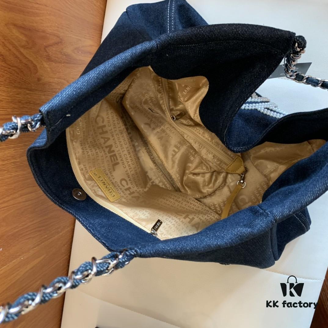693049bbf09edb6de4c4e226 Mini Chanel Denim Underarm Tote Bag CHANEL 2024 New Trendy Fashion Popular Style