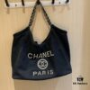 Xiaoxiang Home Chanel Denim Crossbody Tote Bag [CHANEL] 2024 New Trendy Fashionable Popular Style, Perfectly Designed to Capture Girls' Hearts, Chanel Denim Collection, Large Capacity, Lightweight, Flattering for Everyone, Must-Have for Stylish Women
