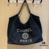 Xiaoxiang Home Chanel Denim Crossbody Tote Bag [CHANEL] 2024 New Trendy Fashionable Popular Style, Perfectly Designed to Capture Girls' Hearts, Chanel Denim Collection, Large Capacity, Lightweight, Flattering for Everyone, Must-Have for Stylish Women