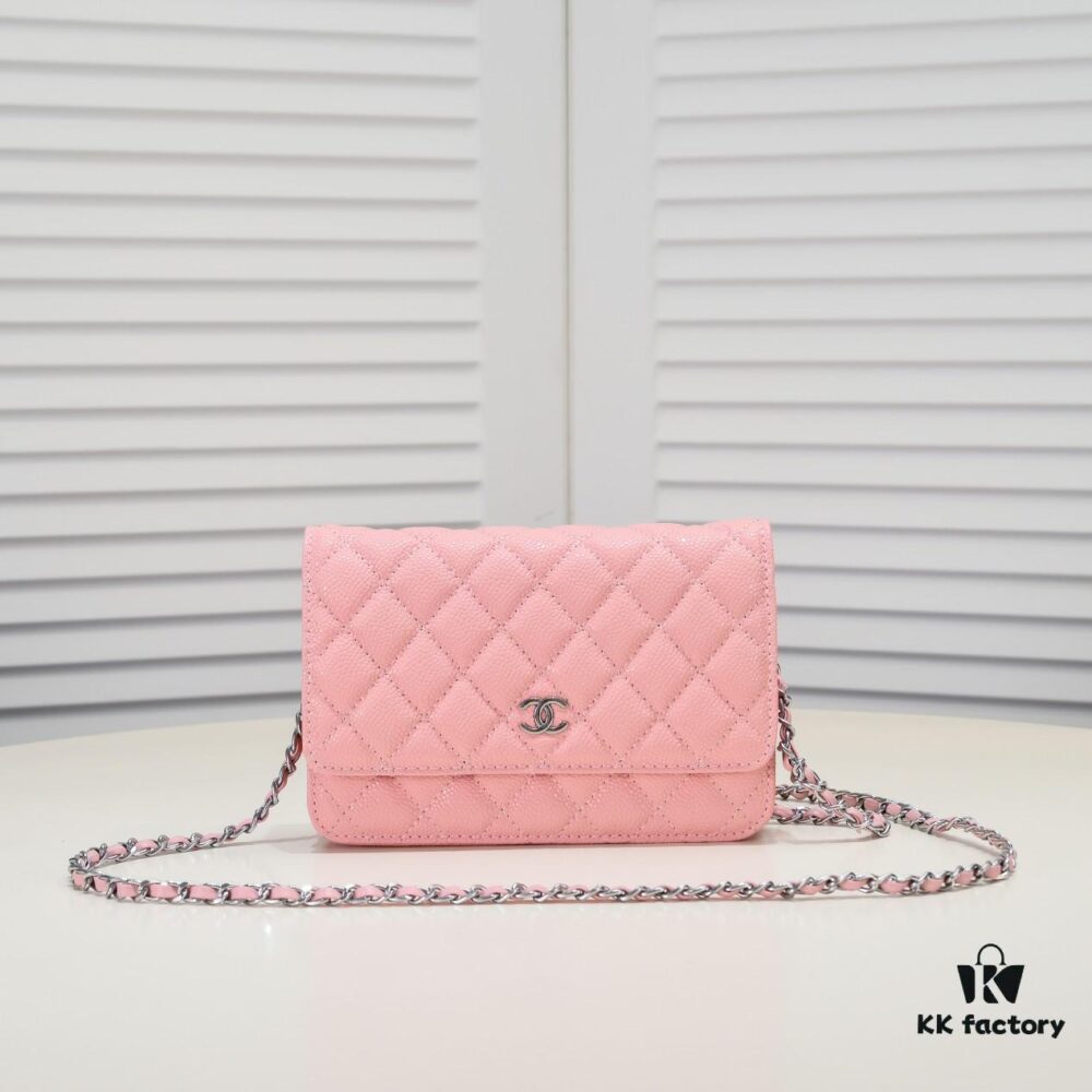 693049cdf09edb6de4c4e23f CHANEL WOC Classic Caviar 'Fortune Bag' with Original Hardware, Adjustable Chain Strap for Crossbody or Shoulder Wear