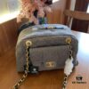 693049e4f09edb6de4c4e25b Chanel Washed Denim Bowling Bag - Pre-loved Chic