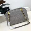 Chanel Washed Denim Bowling Bag, Fully Shipped