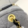 Chanel Washed Denim Bowling Bag, Fully Shipped