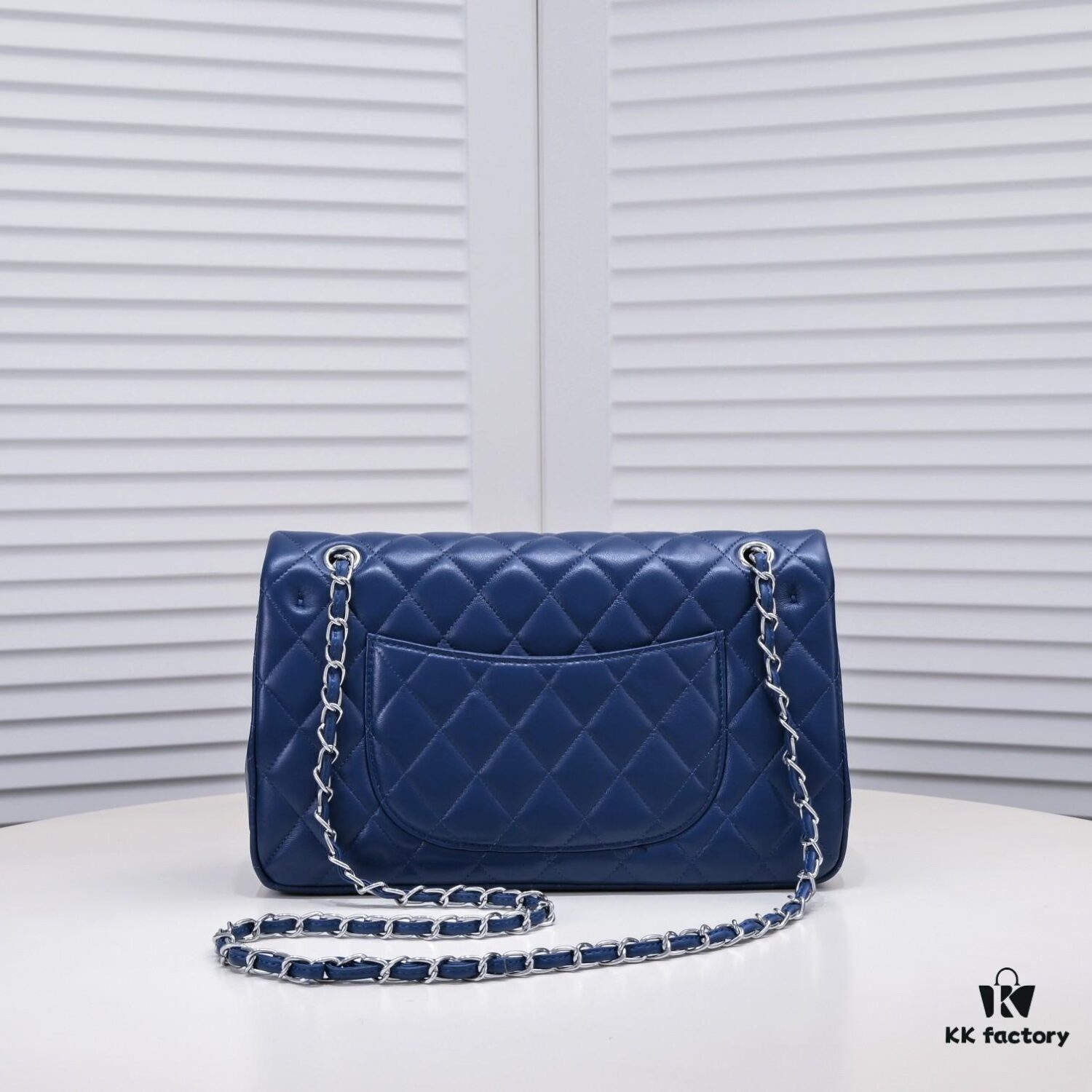 69304a30f09edb6de4c4e2ba Deep Blue Chanel Classic Century Style, Exquisitely Crafted with Imported Lambskin and Original Hardware, Quilted Diamond Pattern, Soft and Perfect Shape