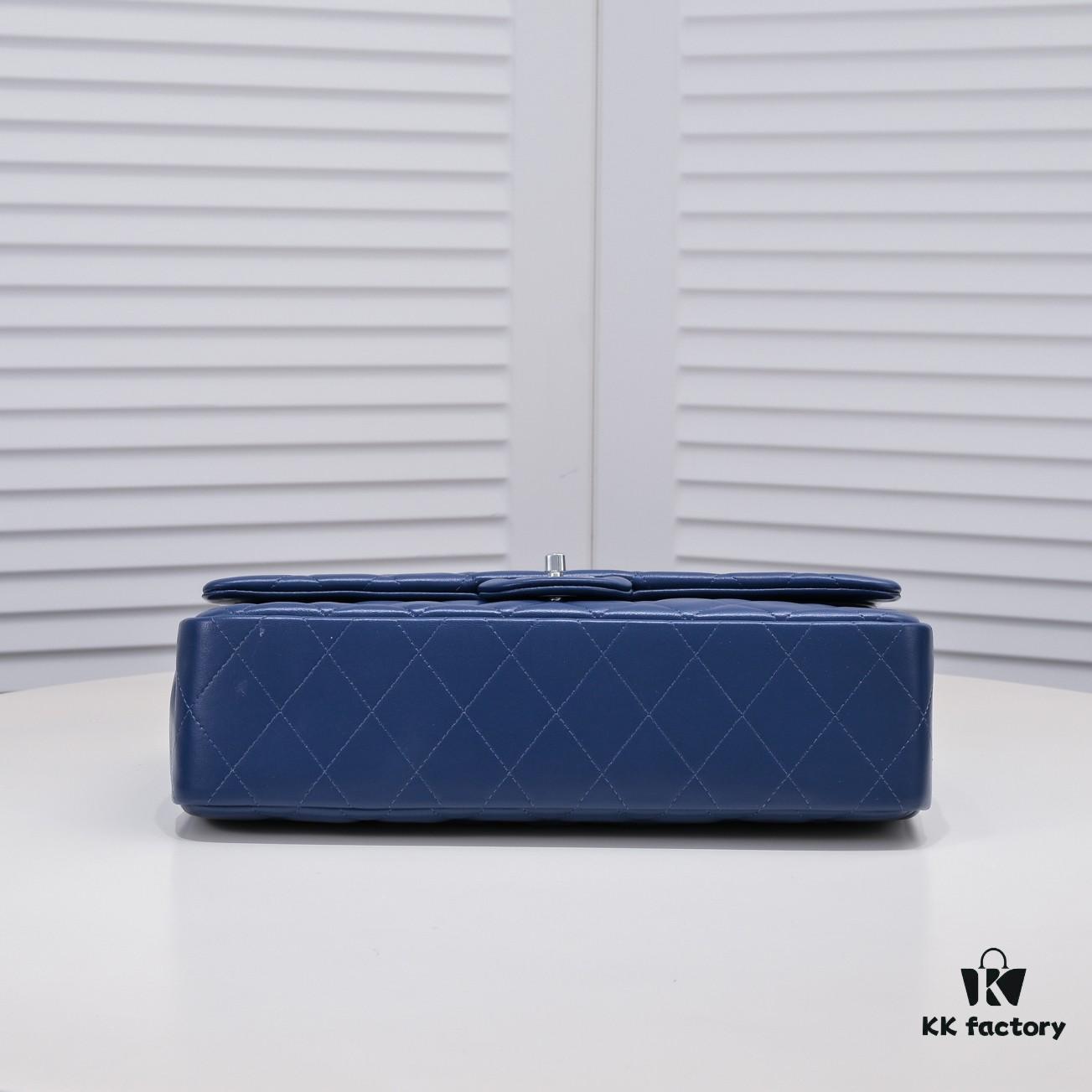 69304a31f09edb6de4c4e2bc Deep Blue Chanel Classic Century Style, Exquisitely Crafted with Imported Lambskin and Original Hardware, Quilted Diamond Pattern, Soft and Perfect Shape