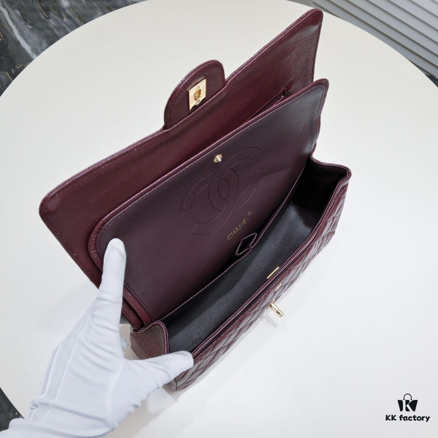 69304a3af09edb6de4c4e2c7 Burgundy Red Chanel Classic Century Bag, Exquisite Craftsmanship with Imported Caviar Calfskin and Authentic Hardware, Quilted Design, Soft Shape, Size: 30X18X8cm, Model No. 1113