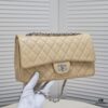 69304a4df09edb6de4c4e2df Beige Chanel Century Classic Style, meticulously crafted with precision stitching, imported lambskin paired with original hardware, full quilting, perfect softness and shape, size: 30X18X8cm, model number: 1113
