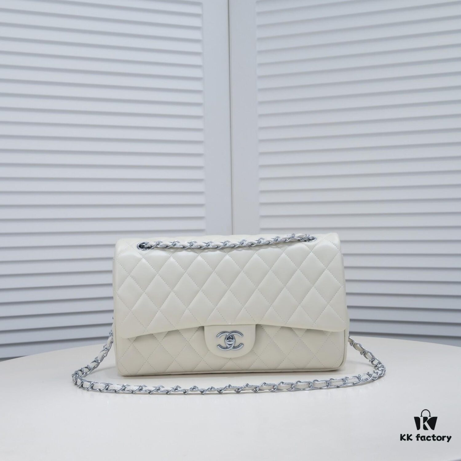 69304a51f09edb6de4c4e2e6 Beige Chanel Classic Century Style, Exquisitely Crafted with Imported Lambskin and Authentic Hardware, Quilted Design with Perfect Soft Silhouette