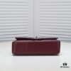 69304a59f09edb6de4c4e2f1 Burgundy Red Chanel Classic Lambskin Crossbody Bag with Original Hardware