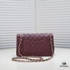 69304a5ef09edb6de4c4e2f7 Burgundy Red Chanel CF2.55, Ultimate Masterpiece in Exotic Caviar-Grained Calfskin with Genuine 18K Gold Hardware