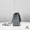 69304a60f09edb6de4c4e2fc Gray Chanel Classic Flap Bag, Century Iconic Style, Premium Imported Caviar Leather with Authentic Hardware