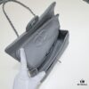 69304a67f09edb6de4c4e308 Gray Chanel Classic Lambskin Crossbody Bag with Red Interior, Summer Style 25.5*16*6.5 cm