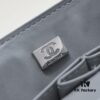 69304a67f09edb6de4c4e309 Gray Chanel Classic Lambskin Crossbody Bag with Red Interior, Summer Style 25.5*16*6.5 cm