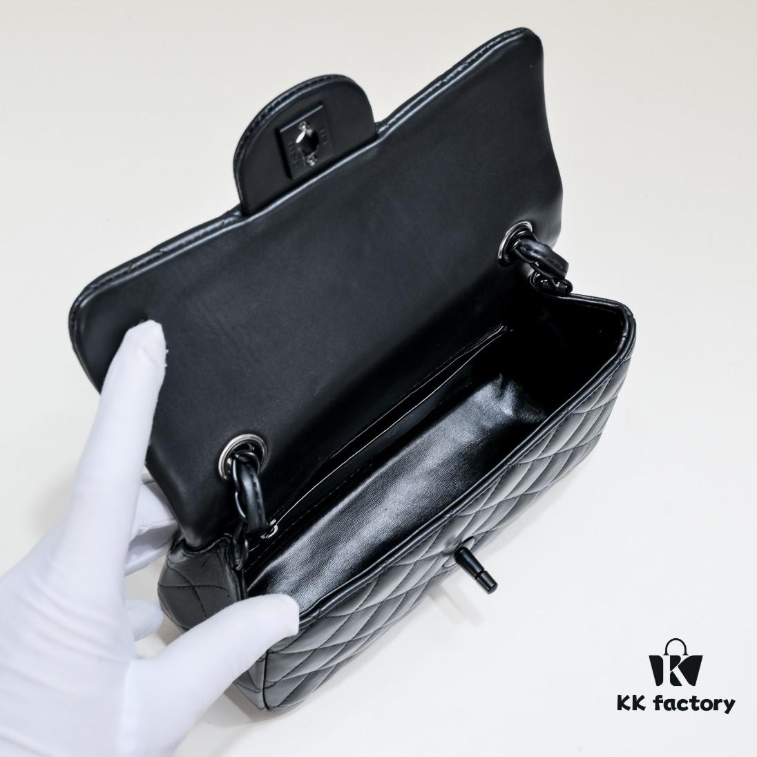 69304a6bf09edb6de4c4e30d Black Button CF Style Versatile Lamb Leather Bag 🌹 Chanel-Inspired Timeless Classic - Elegant and Refined, Favorite Among Sophisticated Women