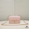 69304a7ff09edb6de4c4e32a Pink CF Classic Style Soft Lambskin Handbag 🌹 Chanel 💃🏻 Elegant and Timeless Design, Favored by Sophisticated Women