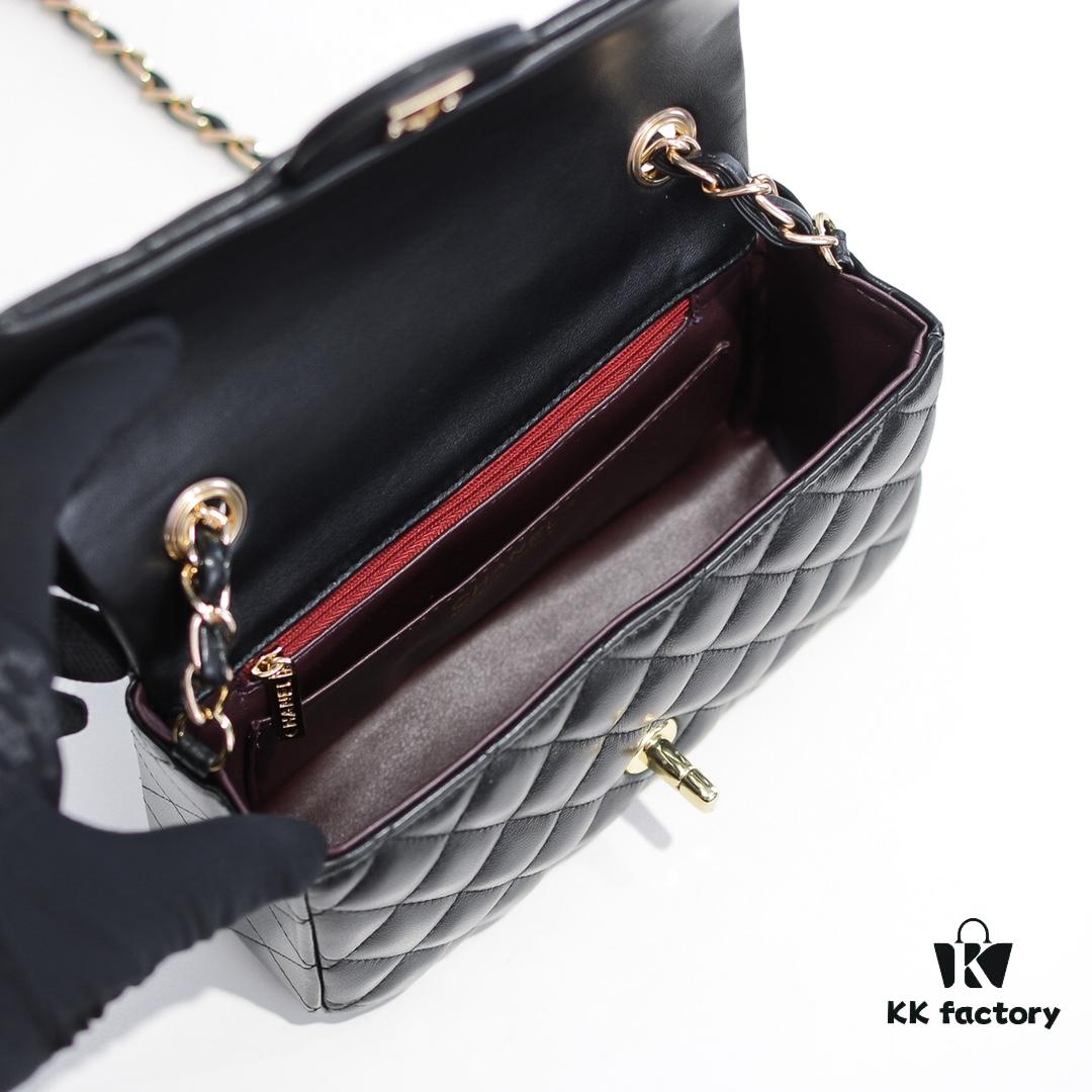 69304a8df09edb6de4c4e341 CF Versatile Little Lamb Skin Rose Chanel Eternal Classic Noble Temperament Favorite Among Elegantly Refined Women Luxurious and Durable
