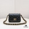 69304a96f09edb6de4c4e34f Chanel 23K Calfskin Wide Strap Shoulder Bag AS4423