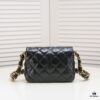 69304a9df09edb6de4c4e357 Chanel 23K Calfskin Wide Strap Shoulder Bag AS4423