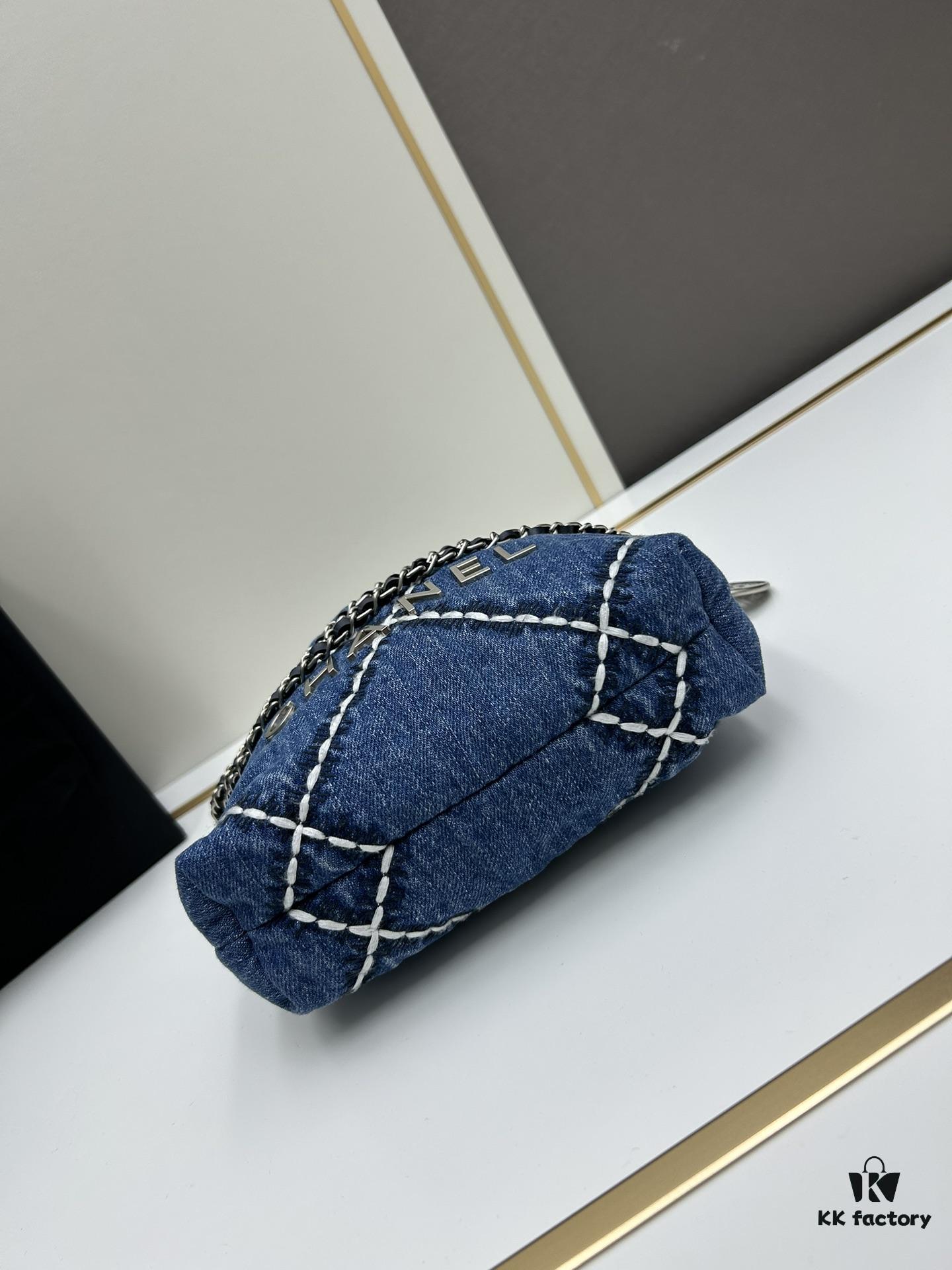 69304aa6f09edb6de4c4e361 Upgraded Mini Number 🌟🌟🌟 Chanel 24s New Mini Denim Trash Bag Cute and Cool