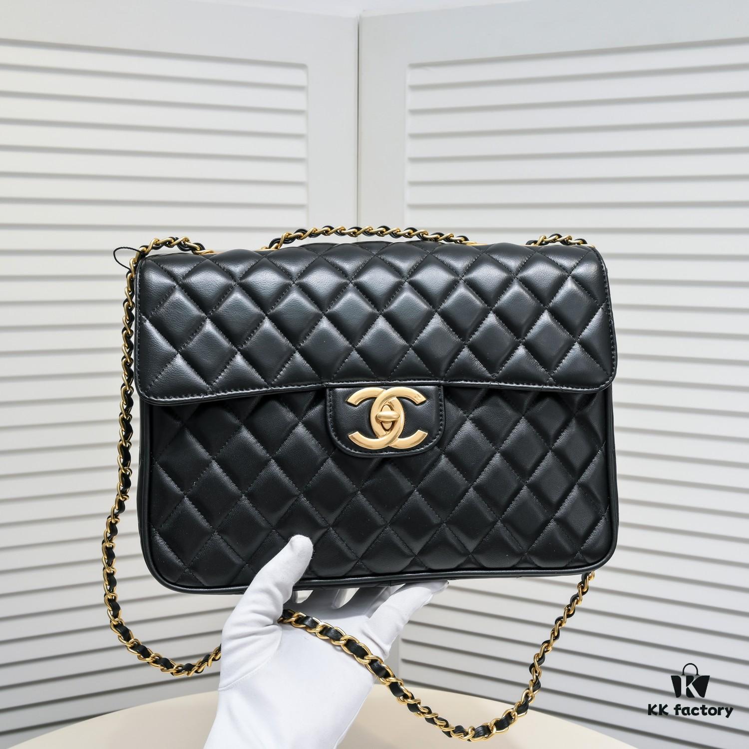 69304aaaf09edb6de4c4e367 Upgraded Version 👜 Same as Victoria Beckham's Rare Chanel Gold Big CC Bag 👜