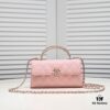 69304aacf09edb6de4c4e36b Chanel Black Kelly Bag with Long Handle, 19x10x4.5cm, Calfskin Leather