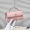 69304ab0f09edb6de4c4e370 Chanel Black Kelly Bag with Long Handle, 19x10x4.5cm, Calfskin Leather