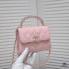 69304abcf09edb6de4c4e384 Chanel Black Kelly Long Handle Bag, Calfskin Leather, 15x6x10cm