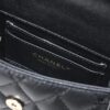 69304ac3f09edb6de4c4e38d Chanel Black Kelly Long Handle Bag, 23p, Model 9100, Calfskin Leather, Size 15x6x10cm