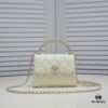 69304ac3f09edb6de4c4e390 Chanel Kelly Long Handle Bag in Black Calfskin