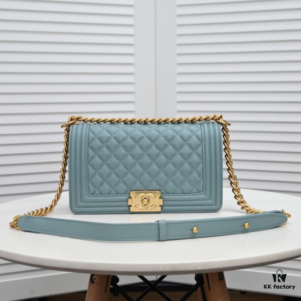 69304b03f09edb6de4c4e3fa Genuine Leather with Original Hardware Chanel-Style Handbag