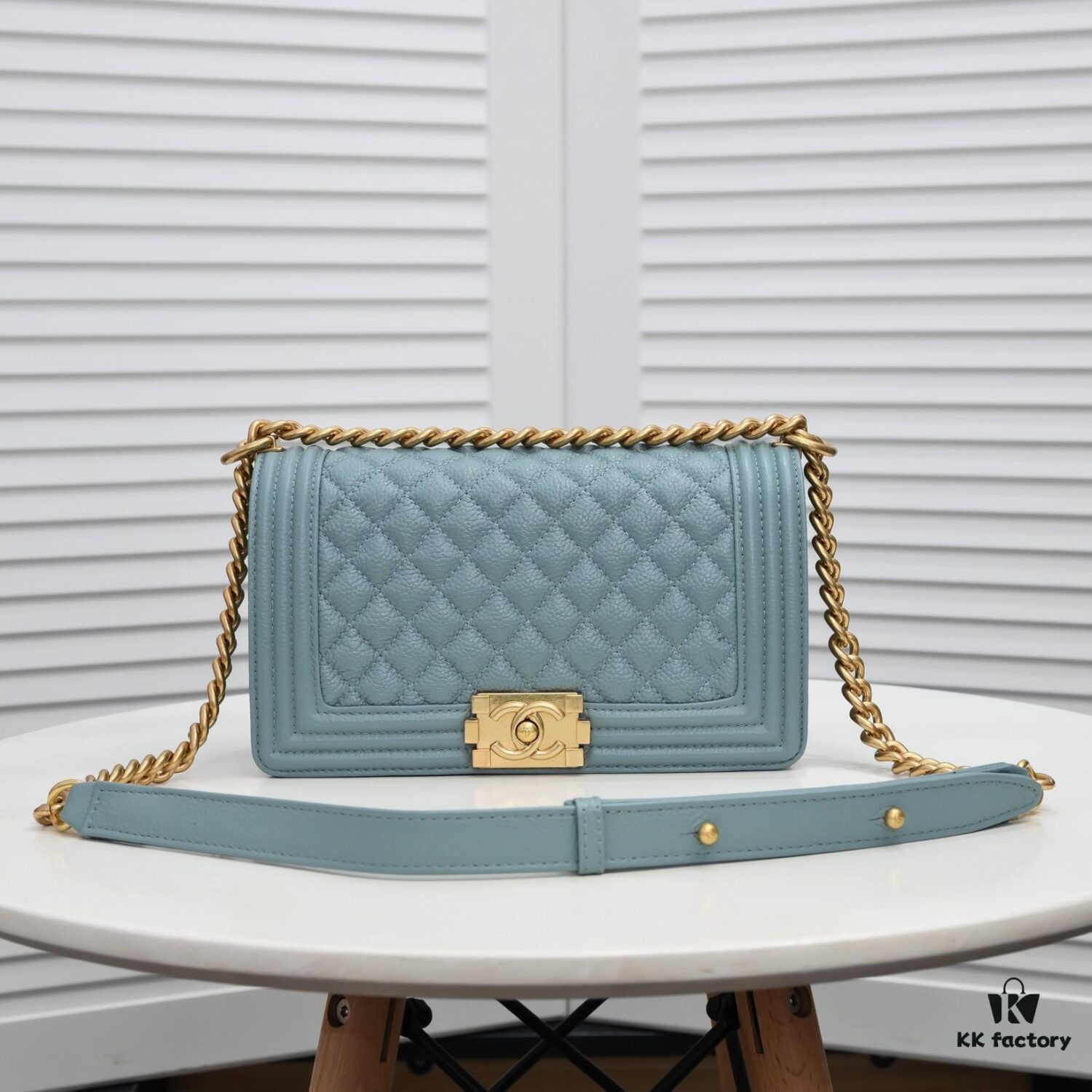Genuine Leather with Original Hardware Chanel-Style Handbag