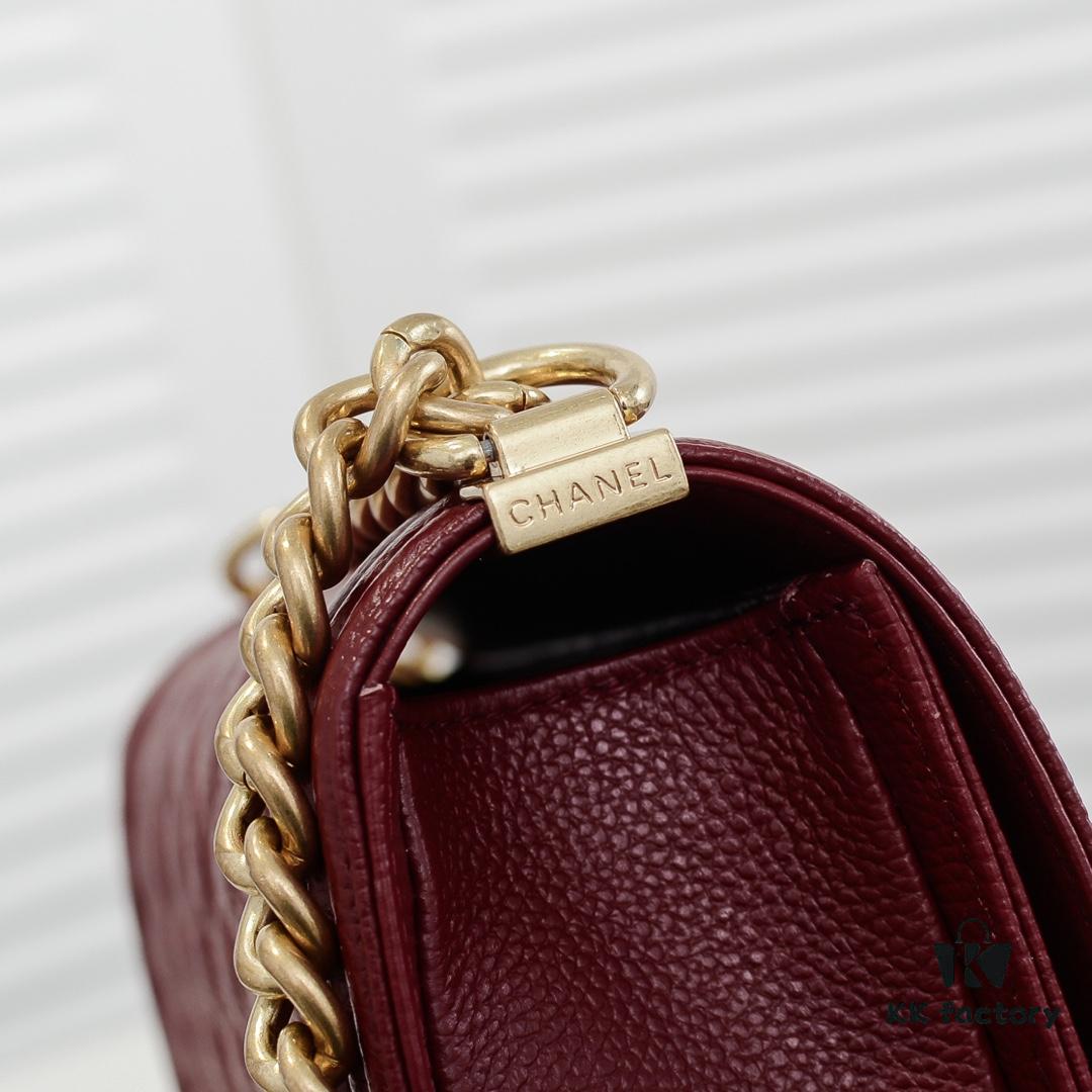 Full Genuine Leather with Original Hardware Chanel Cherie Crown