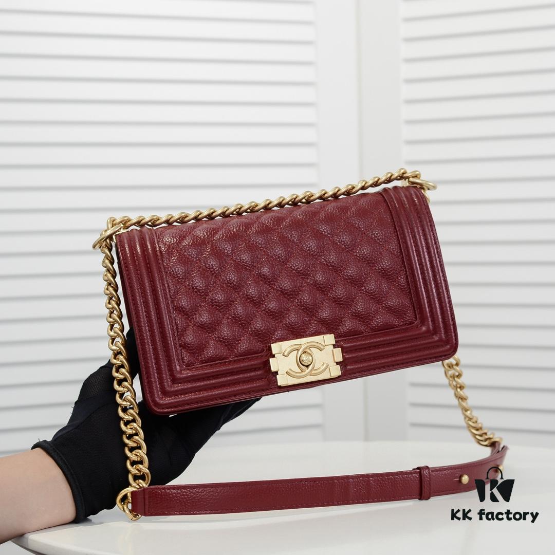 Full Genuine Leather with Original Hardware Chanel Cherie Crown