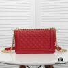 Full Genuine Leather with Original Hardware - Chanel Style Crown