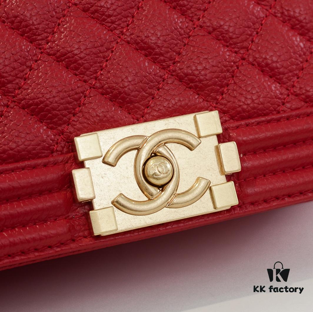 Full Genuine Leather with Original Hardware - Chanel Style Crown