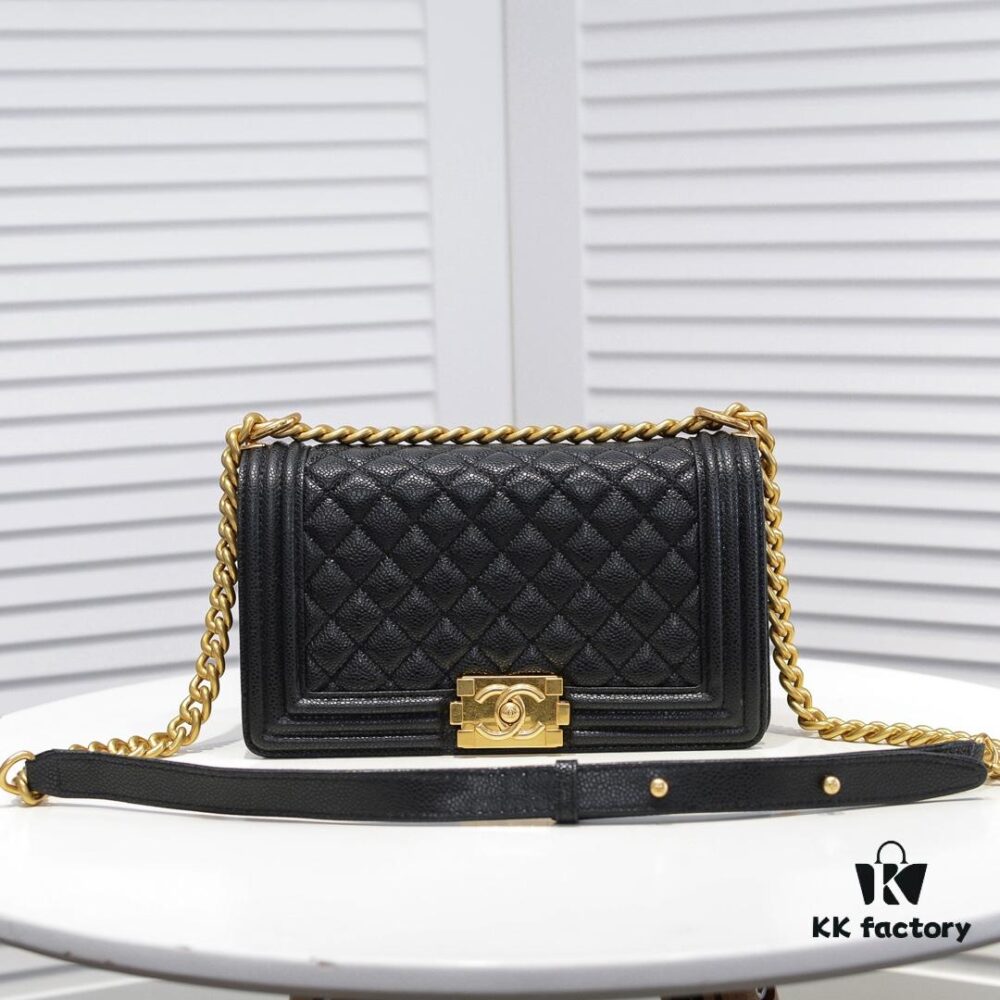 69304b37f09edb6de4c4e447 Genuine Leather with Original Hardware Chanel-Style Handbag