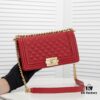 Full Genuine Leather with Original Hardware - Chanel Style Crown