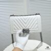 69304b45f09edb6de4c4e45c Chanel Crown Lambskin Bag with Original Hardware - Full Sheepskin, Thickened Electroplated Metal Fittings, Vintage Silver V-Check Pattern, 25*15*8cm