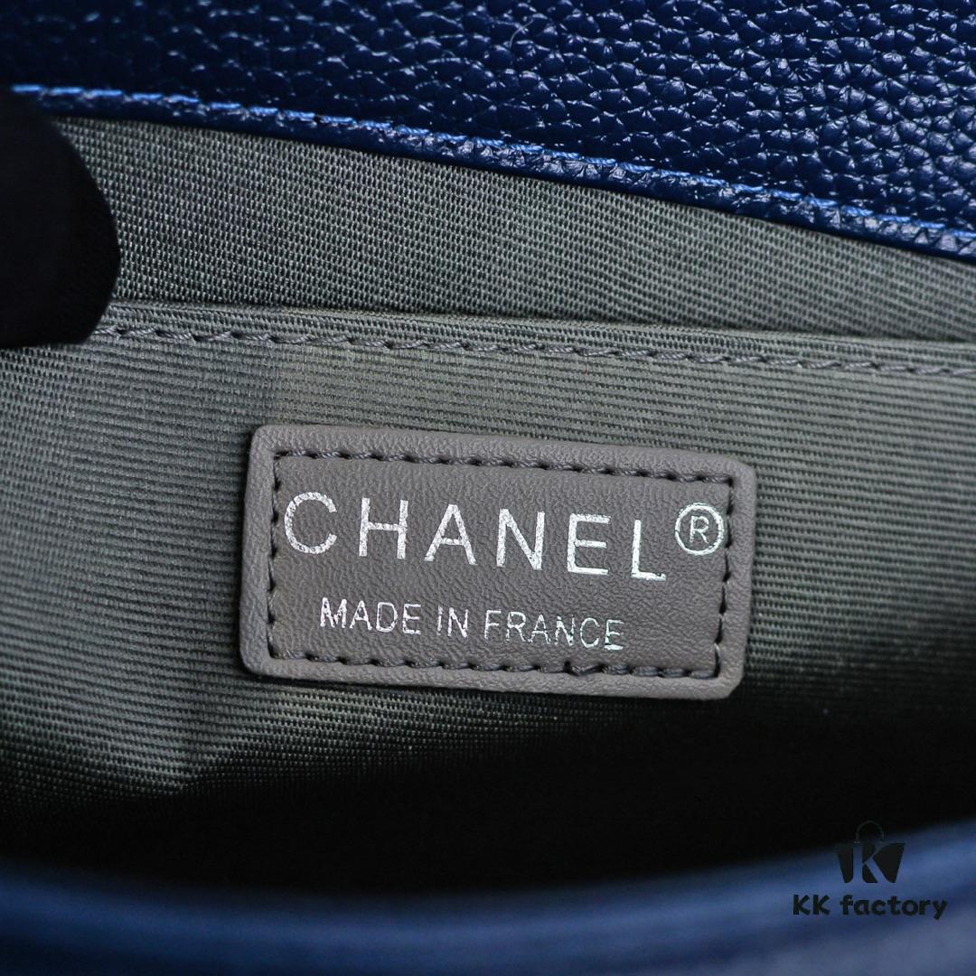 69304b4af09edb6de4c4e463 Genuine Leather with Original Hardware Chanel-Style Handbag, 25*15*8cm