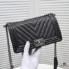 69304b4bf09edb6de4c4e466 Genuine Leather with Original Hardware - Chanel Handbag