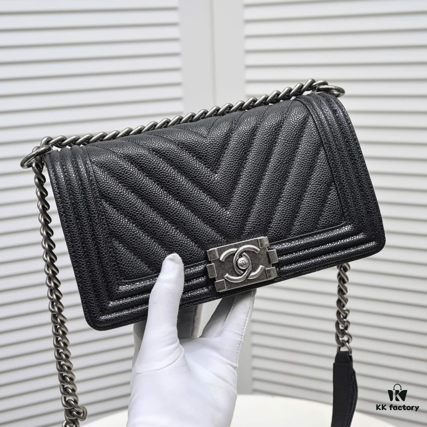 69304b4bf09edb6de4c4e466 Genuine Leather with Original Hardware - Chanel Handbag