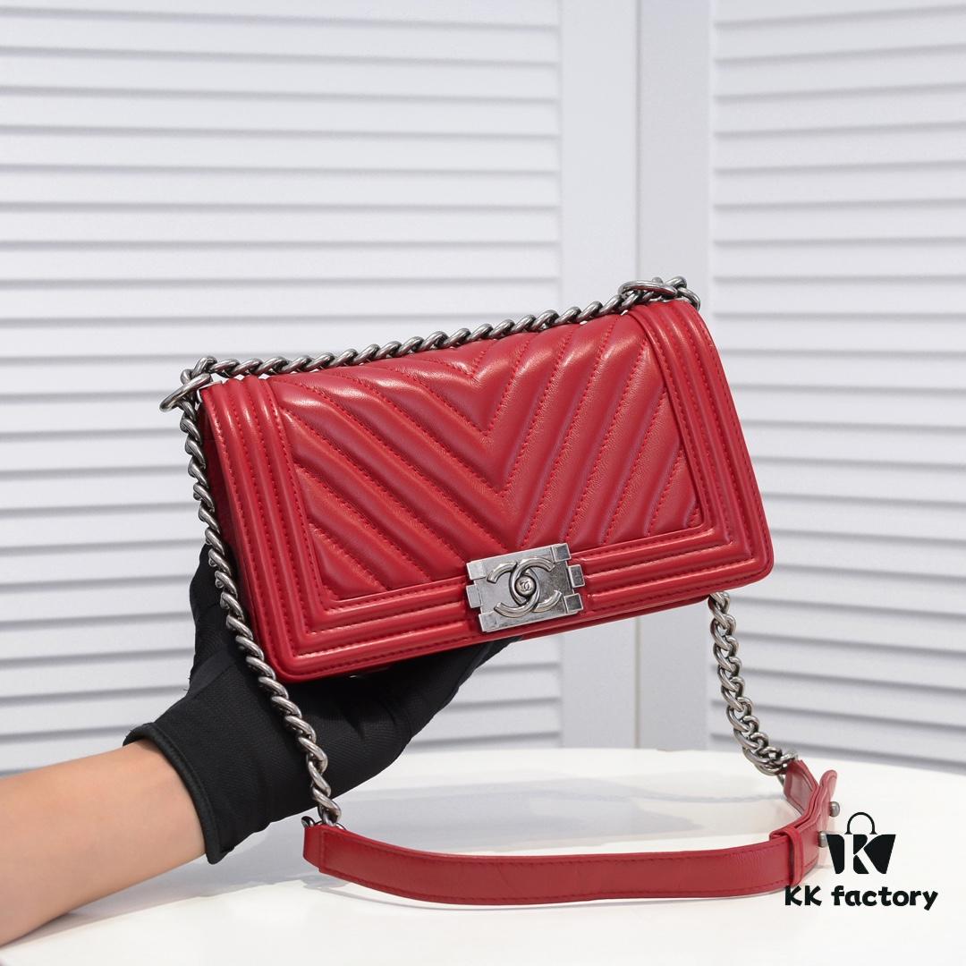 69304b57f09edb6de4c4e47b Chanel Genuine Lambskin Bag with Original Hardware - Full Sheepskin, Thickened Electroplated Metal Fittings, Premium Craftsmanship, Size 25*15*8cm Model No. 67086V