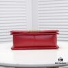 69304b5df09edb6de4c4e483 Chanel Crown Lambskin Bag with Original Hardware - Full Sheepskin, Thickened Electroplated Metal Fittings, No. 67086 Gold V-Check Pattern 25*15*8cm
