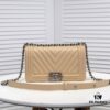 69304b69f09edb6de4c4e496 Chanel Genuine Lambskin Bag with Original Hardware - Full Sheepskin, Thickened Electroplated Metal, Premium Craftsmanship, Size 25*15*8cm Model No. 67086V