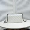 69304b8bf09edb6de4c4e4c6 Chanel Genuine Lambskin Bag with Original Hardware - Antique Silver, 25x15x8cm