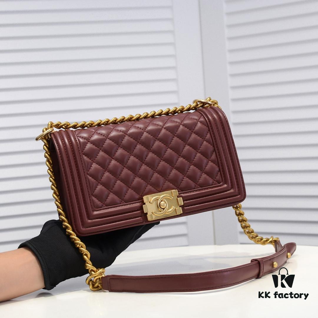69304badf09edb6de4c4e4ed Chanel Genuine Lambskin Handbag with Original Hardware - Full Sheepskin with Thickened Electroplated Gold-Tone Fittings