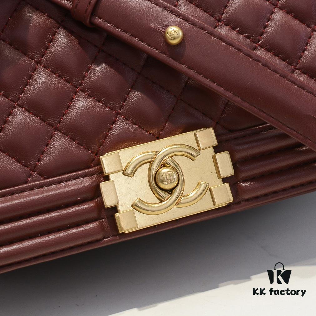 69304badf09edb6de4c4e4f1 Chanel Genuine Lambskin Handbag with Original Hardware - Full Sheepskin with Thickened Electroplated Gold-Tone Fittings